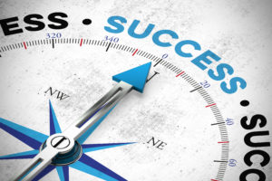 Arrow pointing to the word success